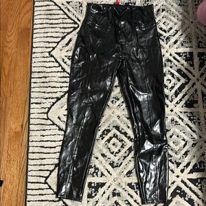 SPANX Black Shiny Leggings